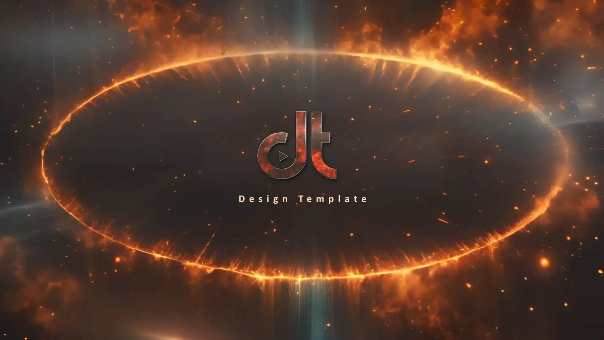 Dynamic Fire Energy Text Logo Reveal